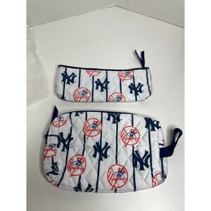 NEW Yankees New York Quilted Carryall Pouches The Bradford Exchange